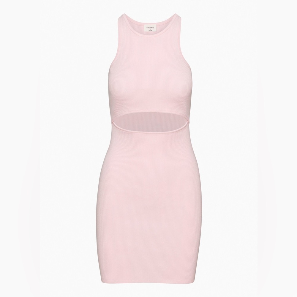 Wilfred *NWT* Soft Pink Ribbed Knit Tank dress